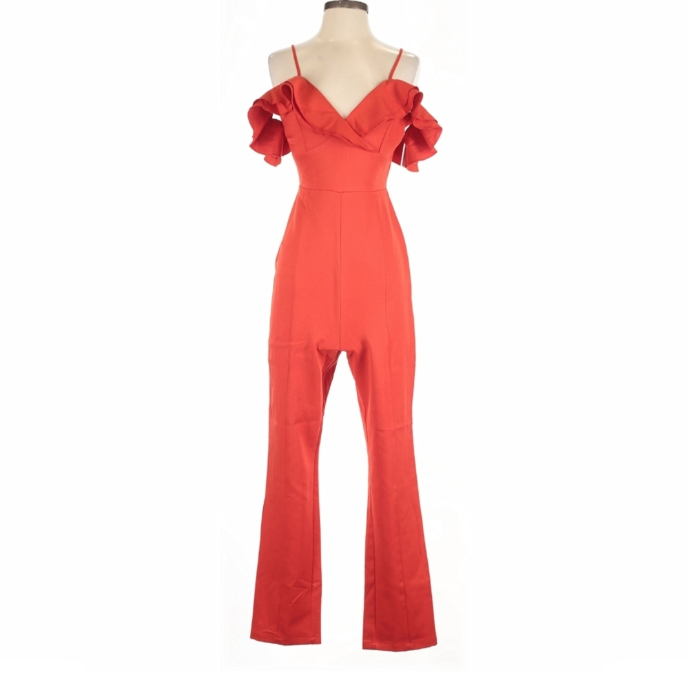 Elegant Red Jumpsuit